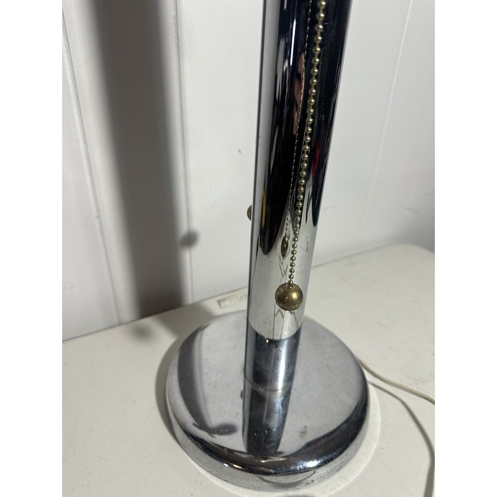 Vintage Robert Sonneman for George Kovacs Chrome Table Lamp (Missing Shade) - Picture 7 of 16